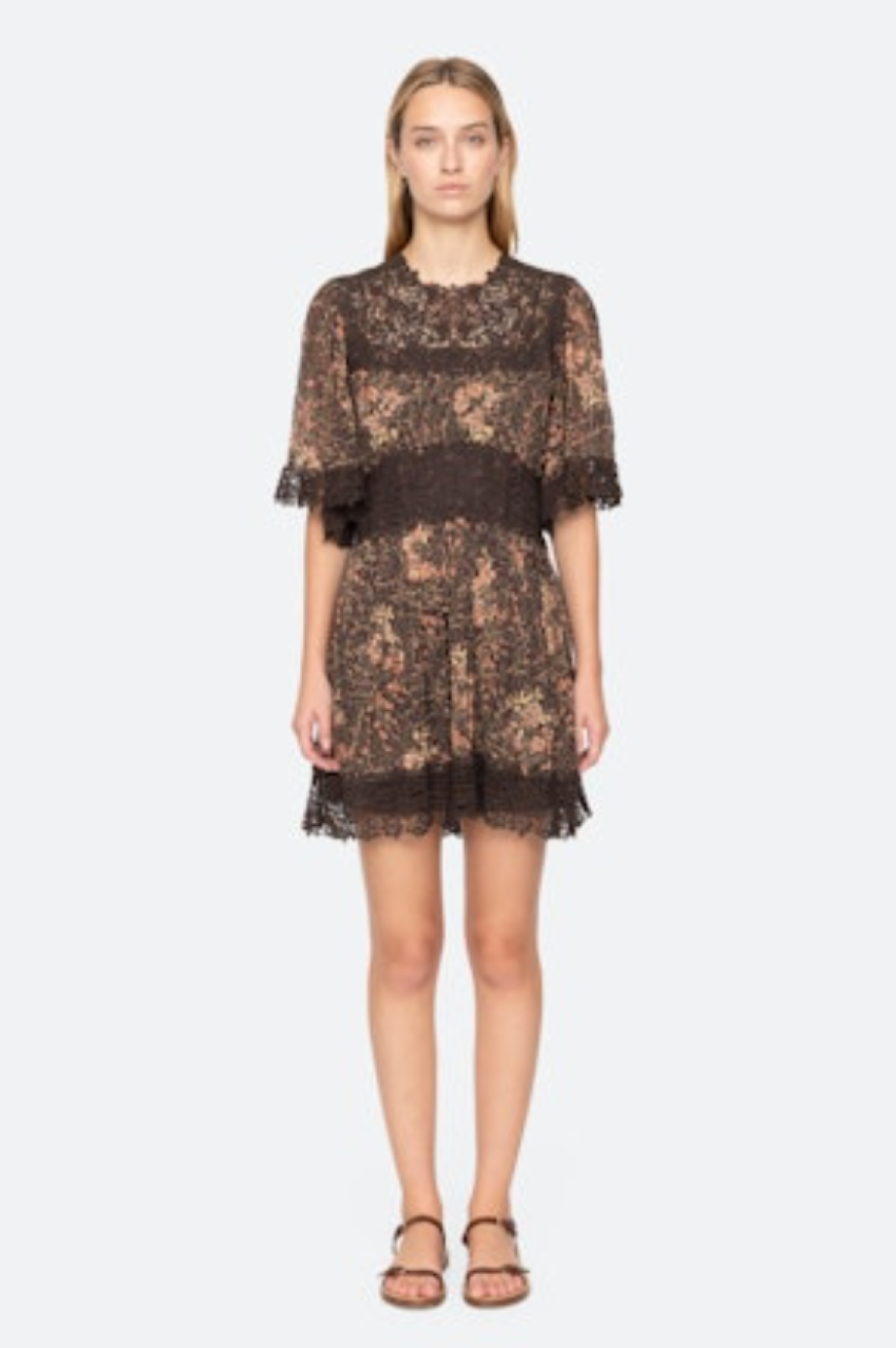 Sea-NY Luisa Mini Dress - Brown