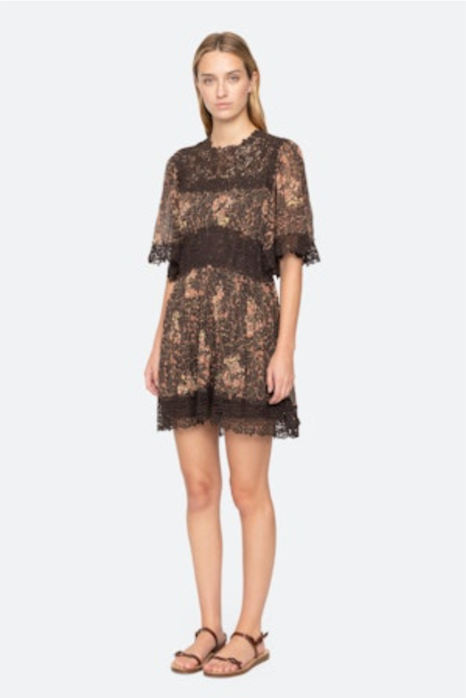Sea-NY Luisa Mini Dress - Brown