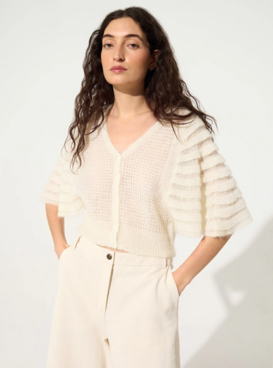 Cotélac Cardigan - Cream