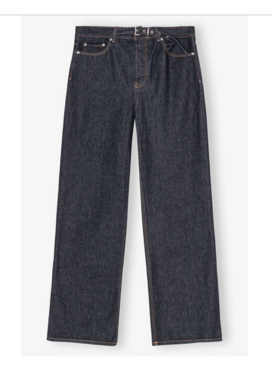 Ganni Rinse Denim Jeans - Blue