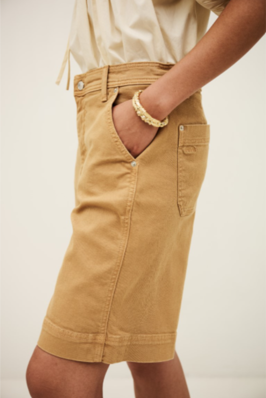 ba&sh Todd Bermuda Shorts - Camel
