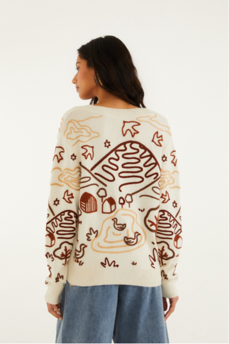 Farm Rio Countryside Cornelli Cardigan - Off-White