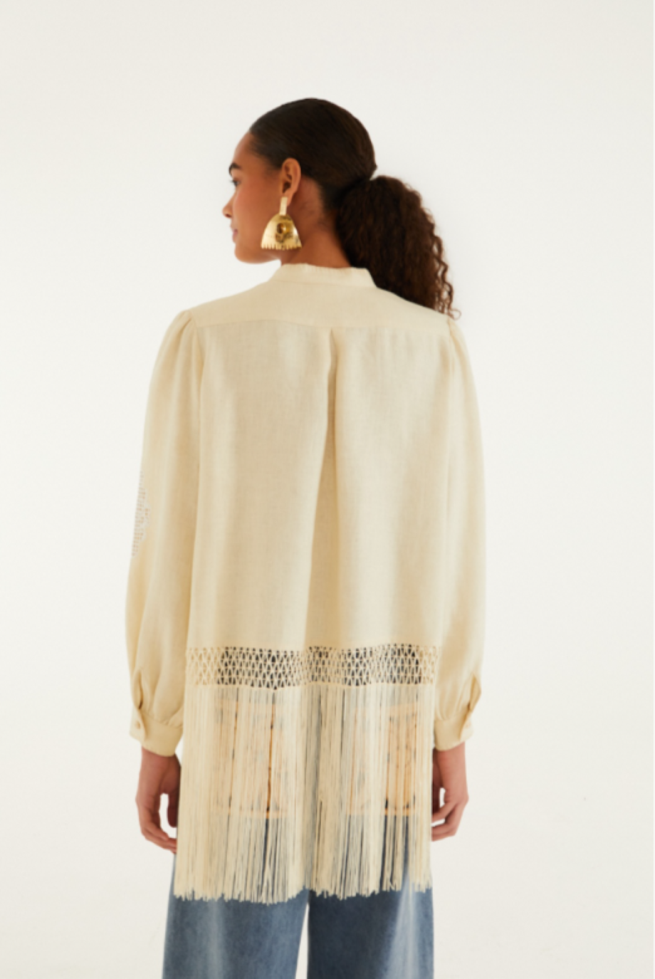 Farm Rio Countryside Richelieu Blouse - Sand