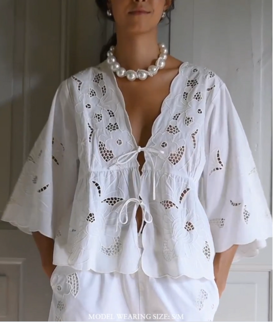 Sissel-Edelbo Adeline Top - White