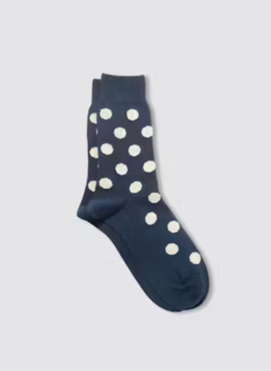 Maria la Rosa Dotty Sock - Blue