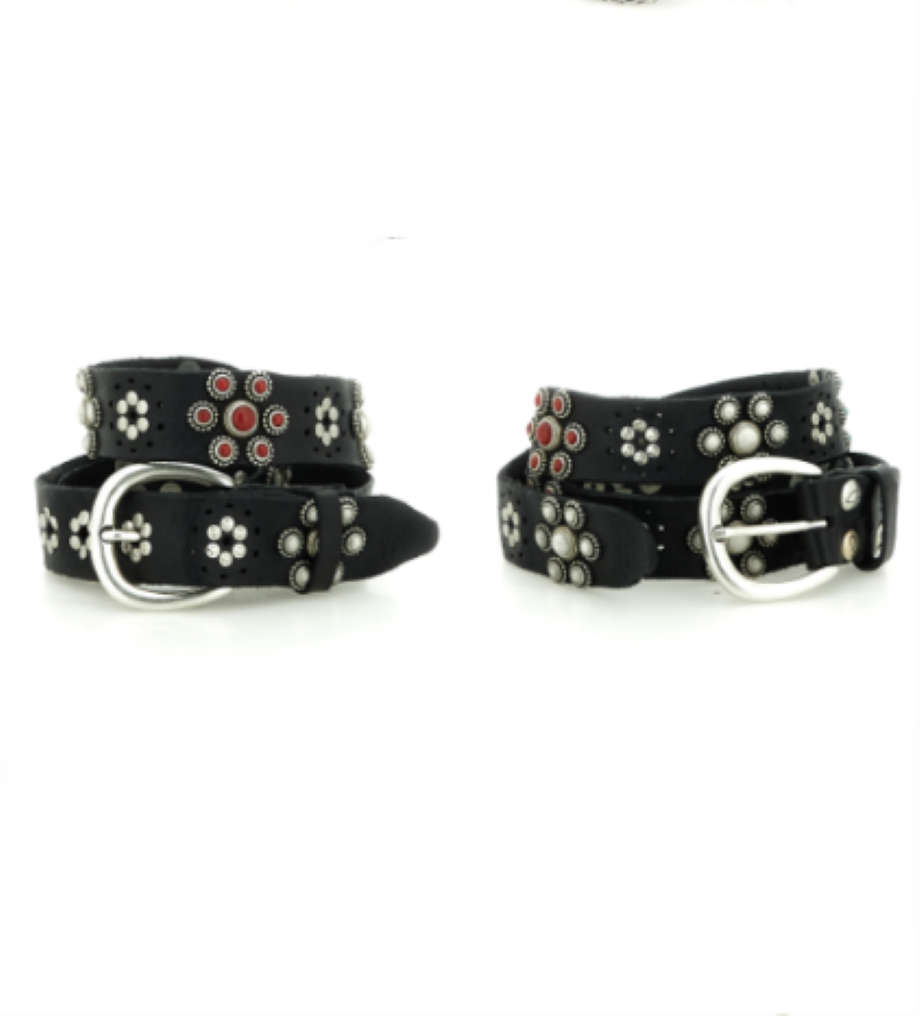 Campomaggi Belt with Studs - Black