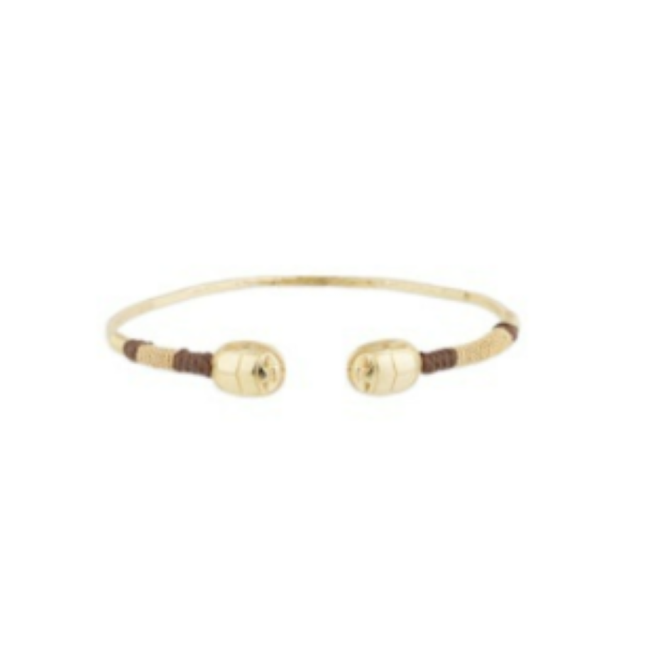 Gas Bijoux Scarab Duality Bracelet - Marron