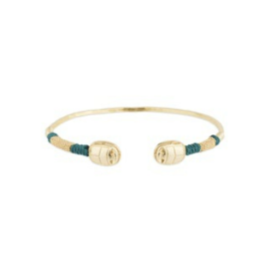 Gas Bijoux Scarab Duality Bracelet - Sea Green