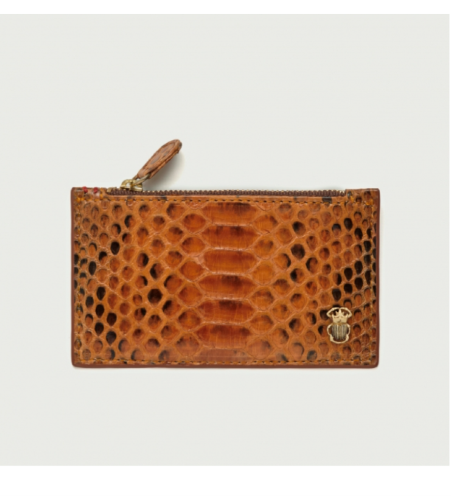 Claris Voirot Helena Card Holder - Moka