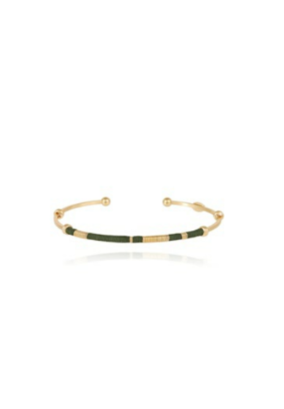 Gas Bijoux Zanzibar Bangle Bracelet - Vert