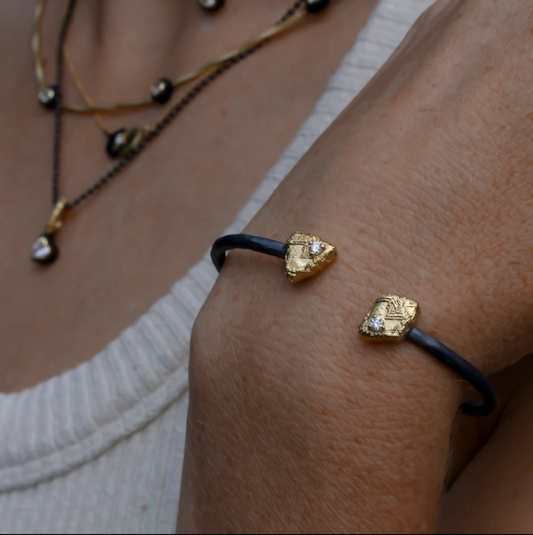 Sarah Graham Trigon Cuff Bracelet - 18K Yellow Gold