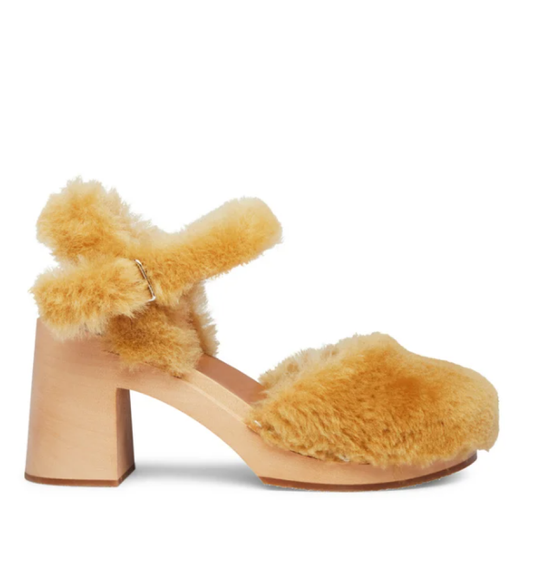 Swedish Hasbeens Fluff Sandal - Nature