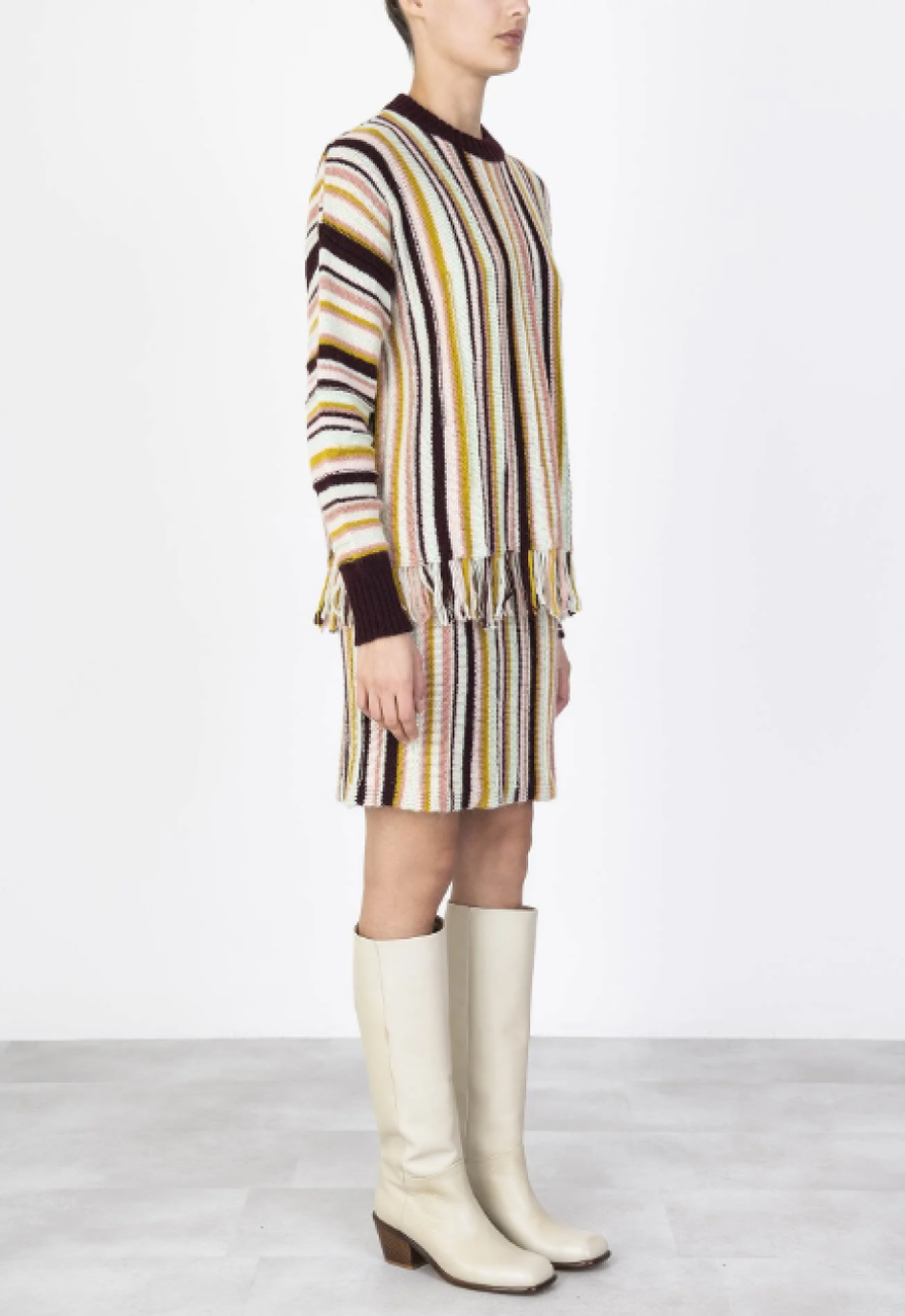 Alysi Multistriped Skirt - Mix