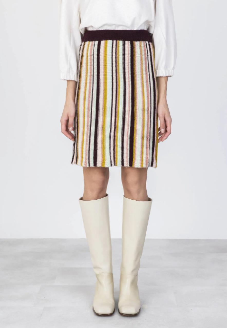 Alysi Multistriped Skirt - Mix