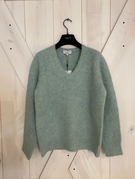 Suncoo Paulien V-Neck Sweater - Vert d'Eau