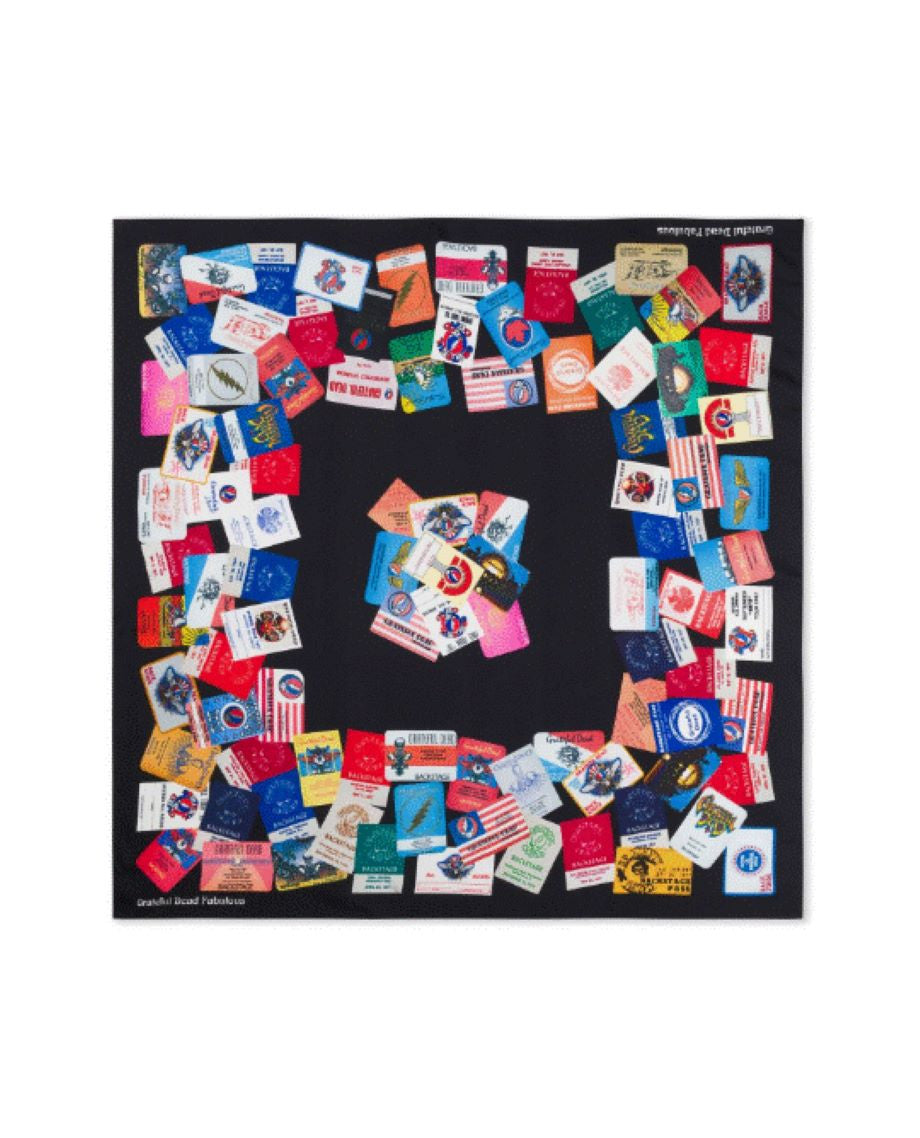 Meghan Fabulous x Grateful Dead Backstage Pass Square Scarf - Multi