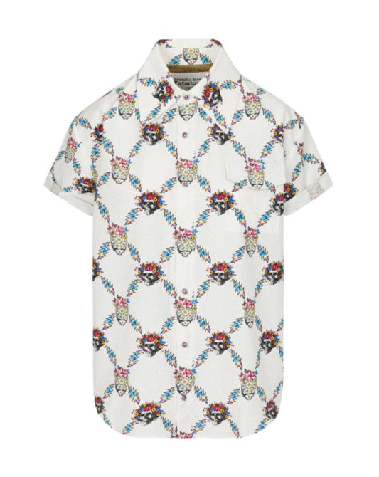 Meghan Fabulous x Grateful Dead Bertha Goddess SS Shirt - White