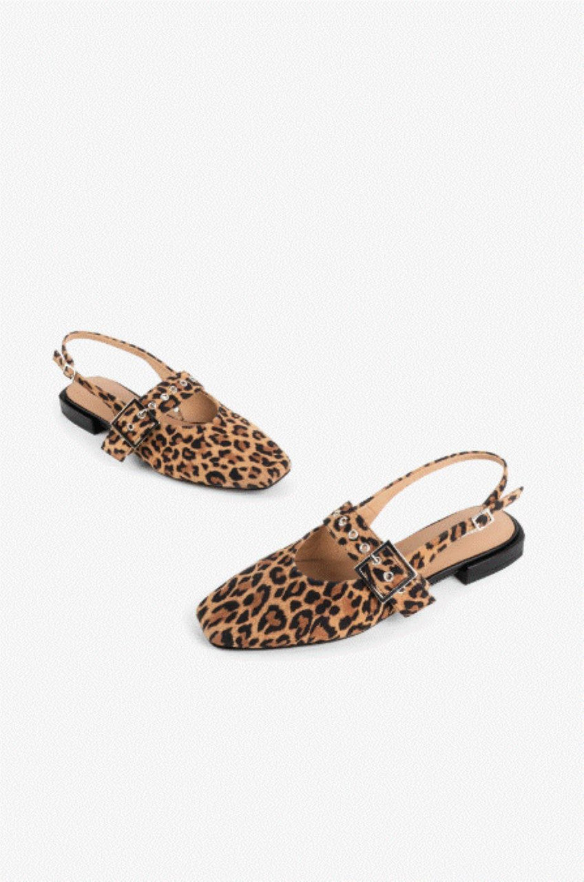 Intentionally Blank Pearl Slingback - Leopard