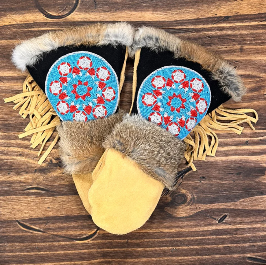 Astis Decateur Long Cuff Suede Mitten - Tan