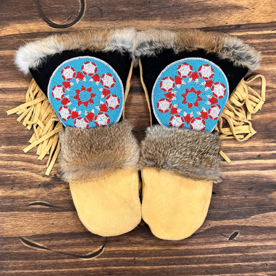 Astis Decateur Long Cuff Suede Mitten - Tan