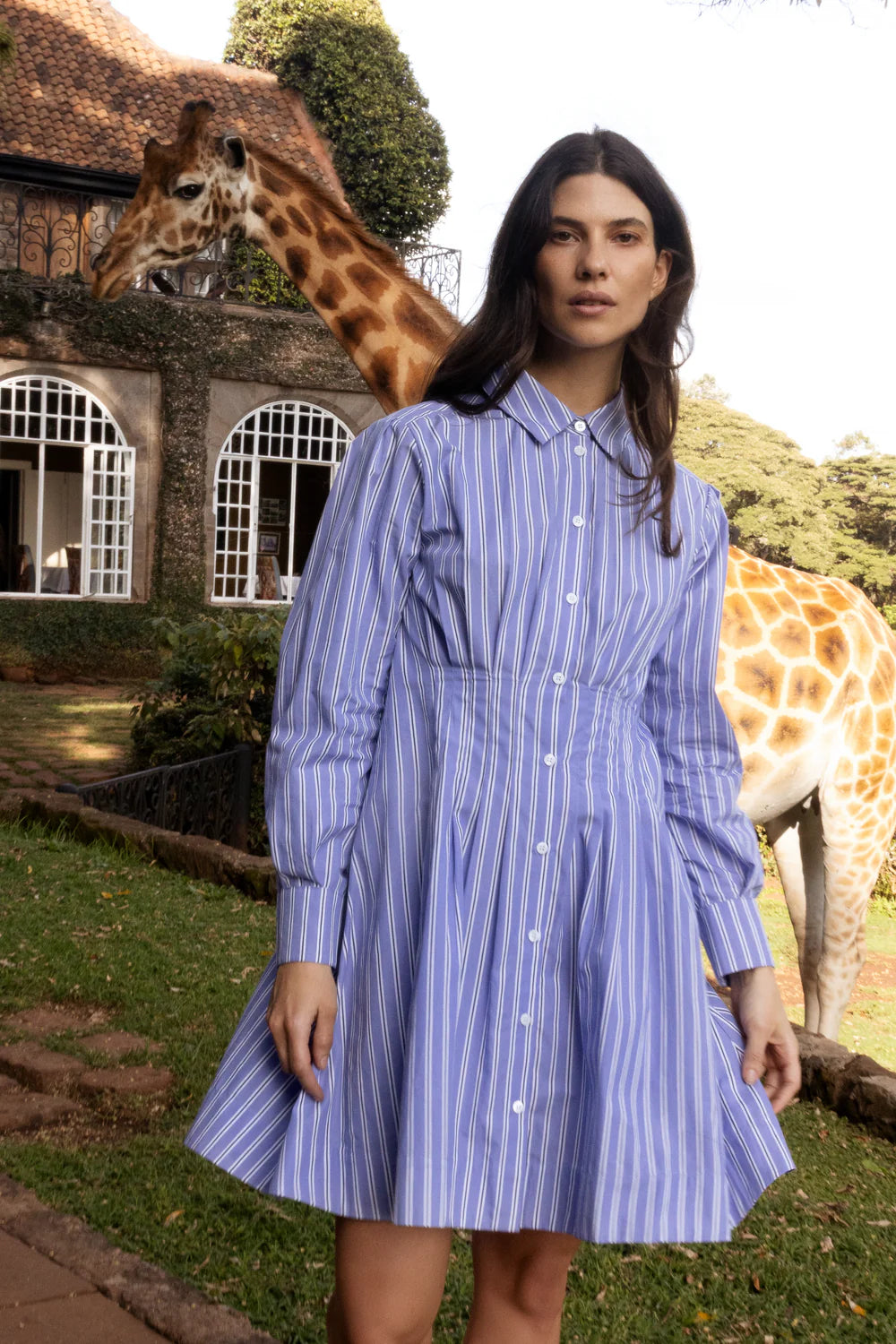 Oliphant Elizabeth Dress - Merrill Blue