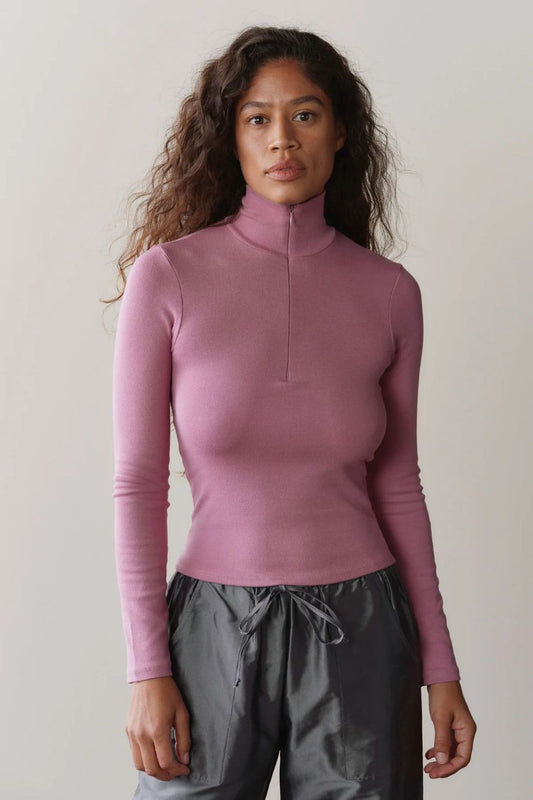 DONNI. Baby Rib Zip Up - Roz