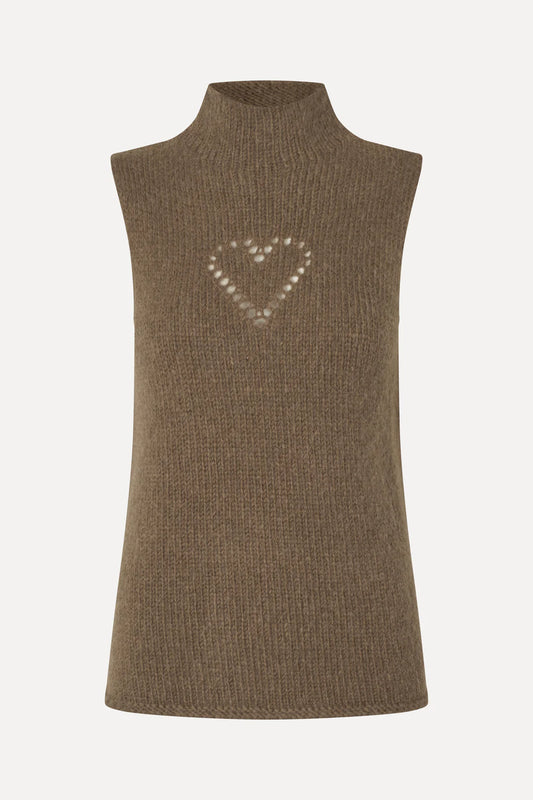 Stine Goya Turtleneck Vest - Heart