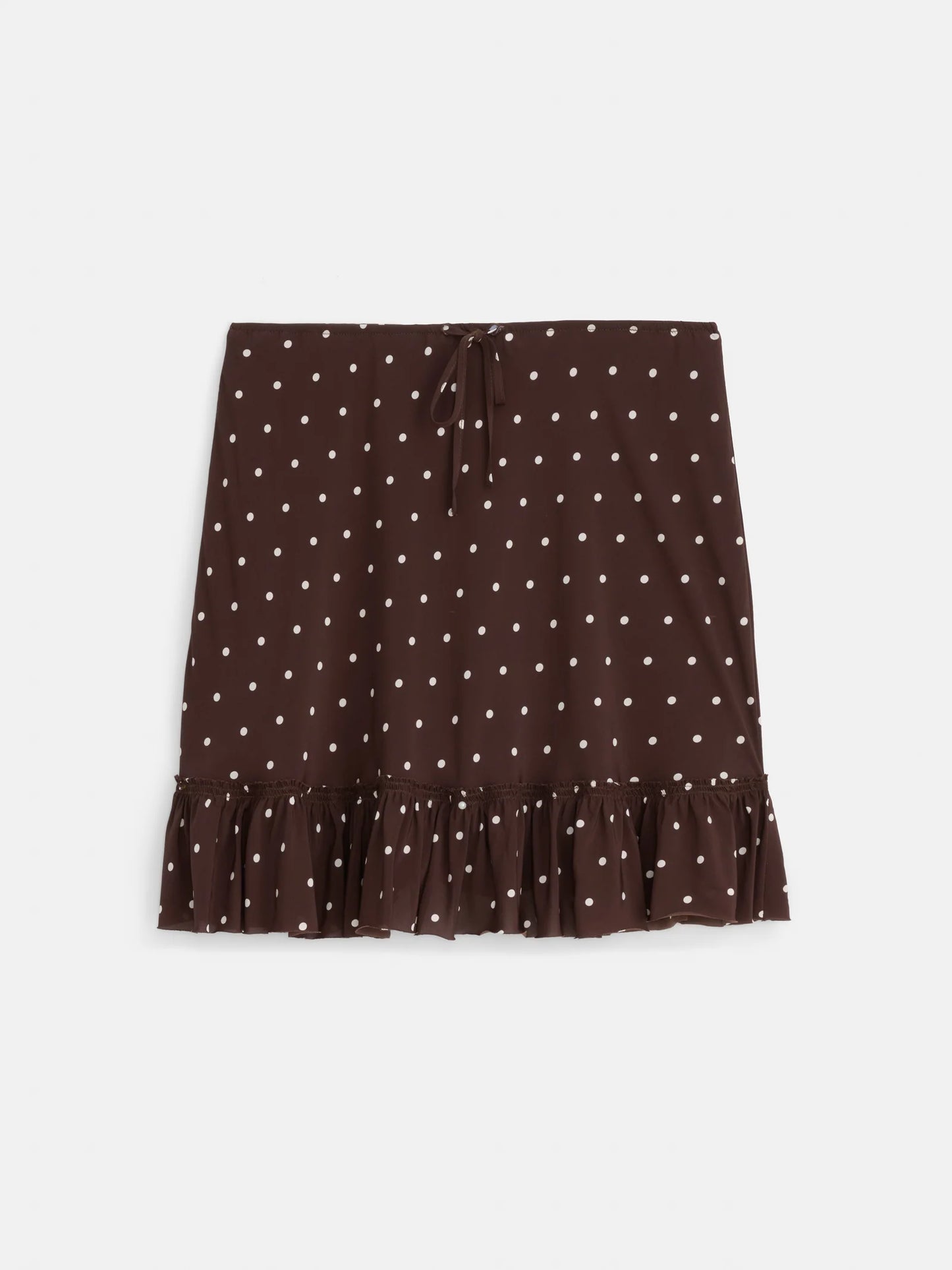 Alex Mill  Flora Polka Dot Skirt - Espresso/White