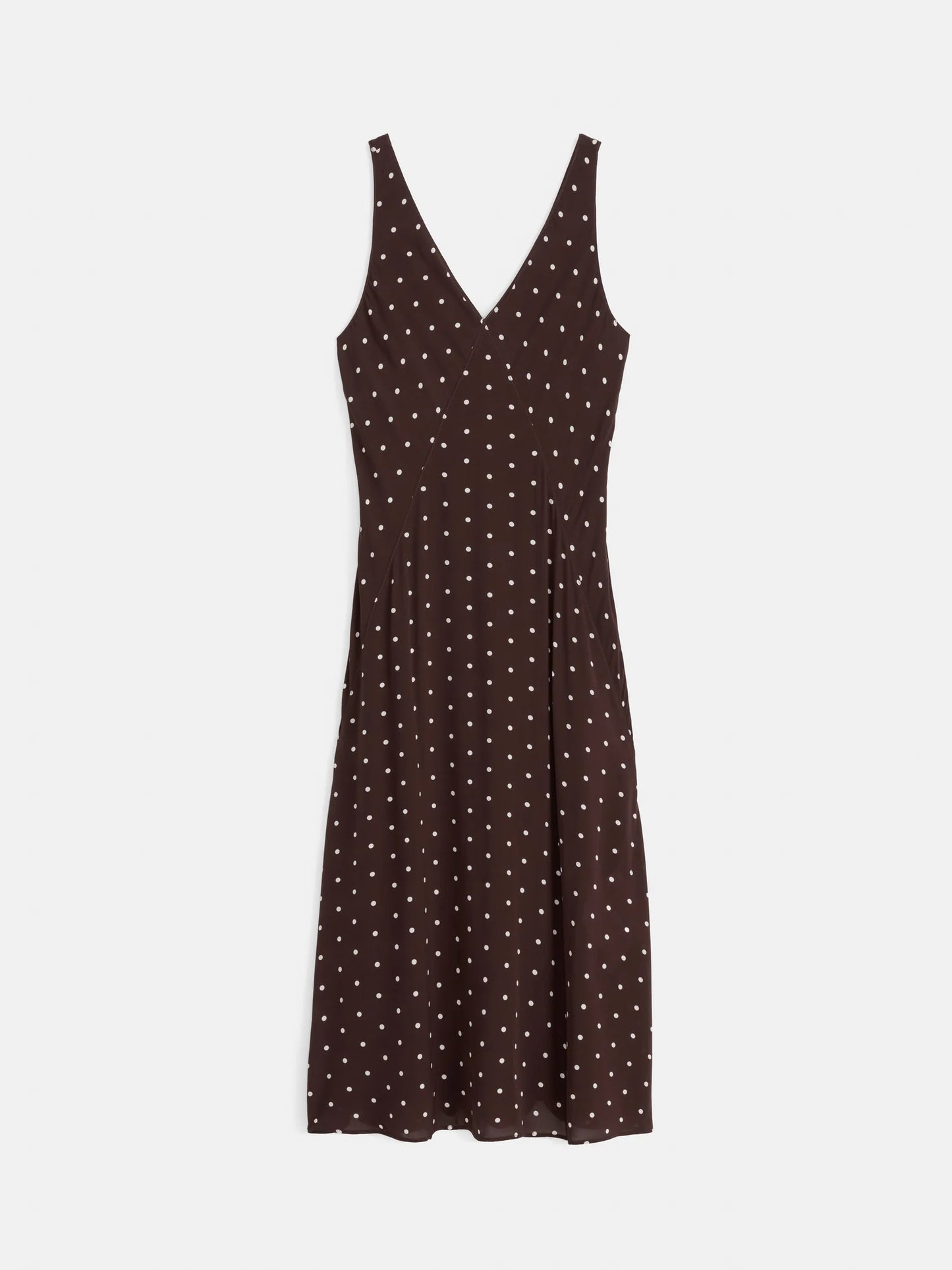Alex Mill Flora Polka Dot Dress - Espresso/White