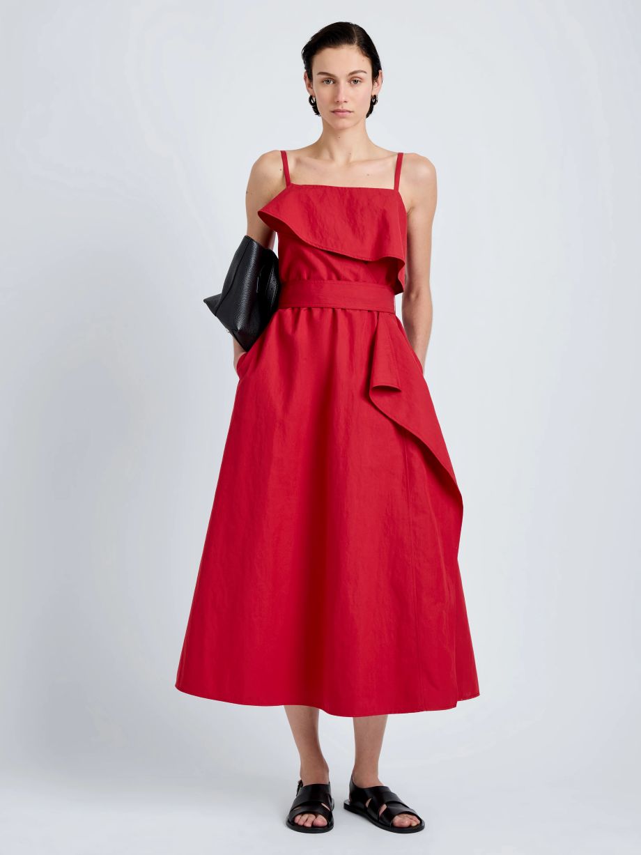Proenza Shouler White Label Reign Dress - Brick