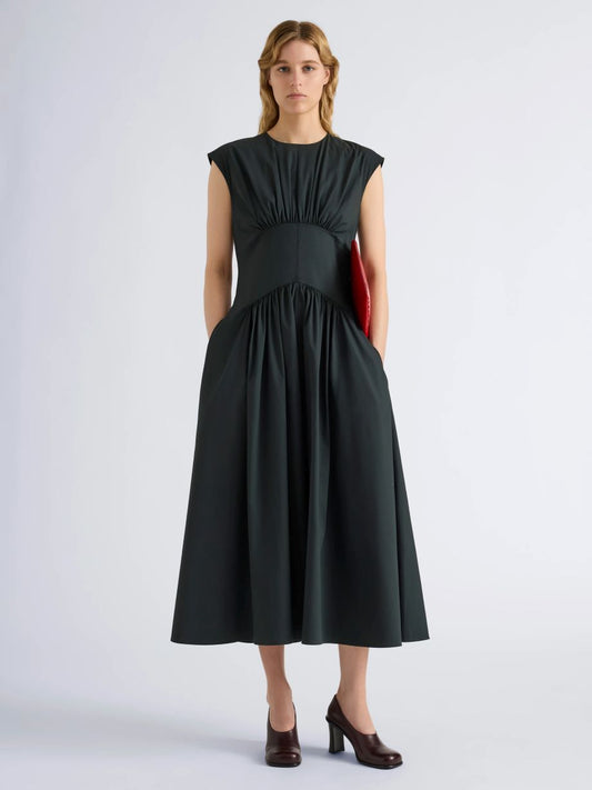 Proenza Shouler White Label Nyssa Midi Dress - Dark Green
