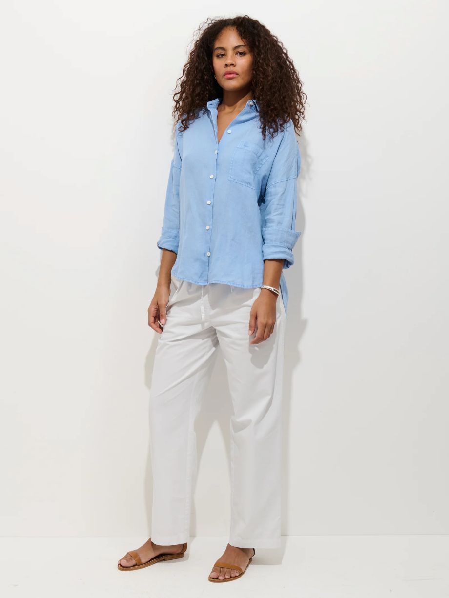 Alex Mill Jo Linen Shirt - Bel Air Blue