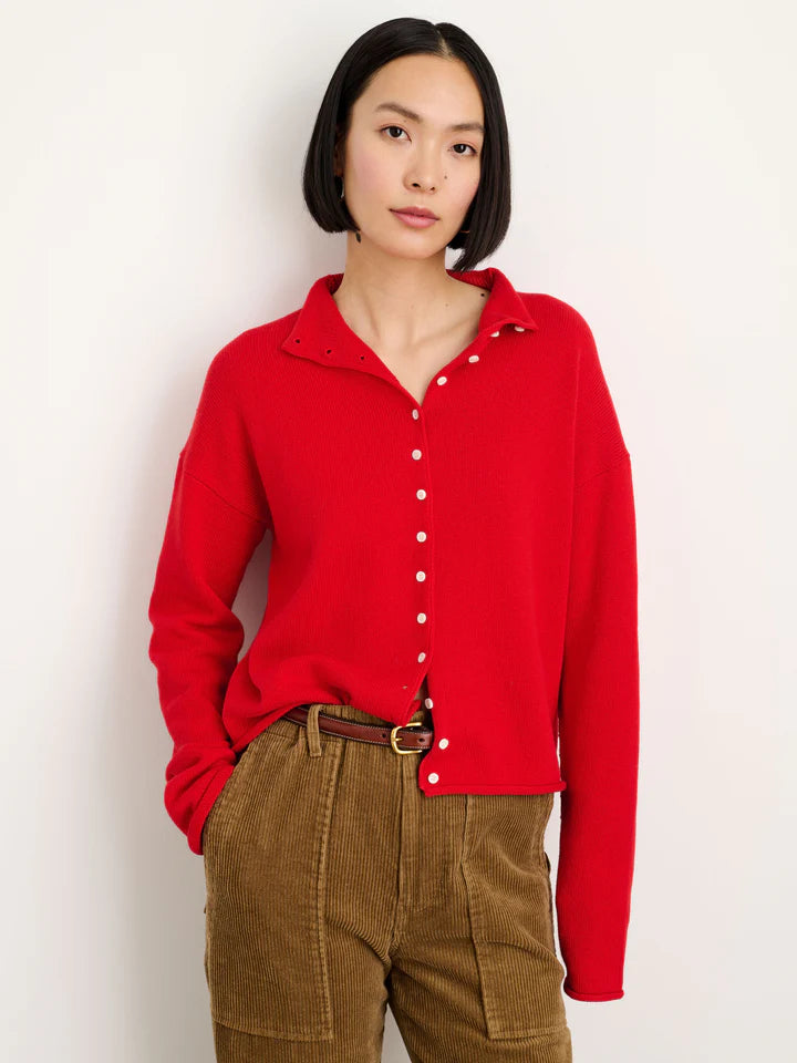 Alex Mill Taylor Rollneck Sweater - Red Fire