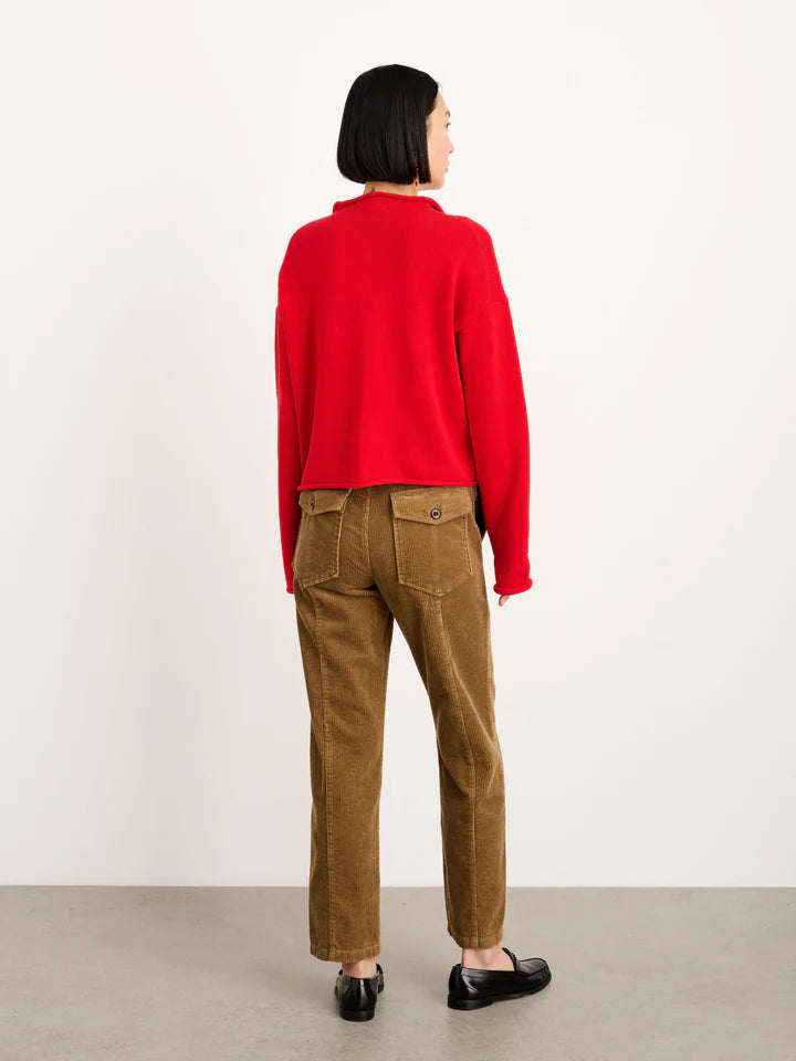 Alex Mill Taylor Rollneck Sweater - Red Fire