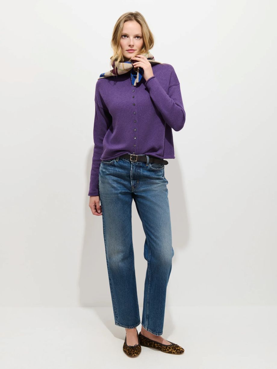 Alex Mill Taylor Rollneck Sweater - Peruvian Purple