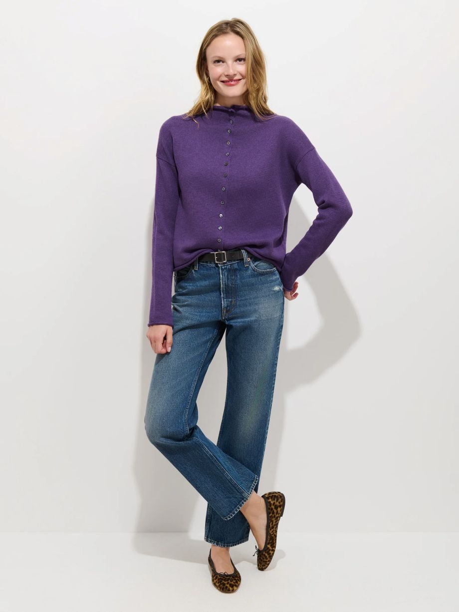 Alex Mill Taylor Rollneck Sweater - Peruvian Purple