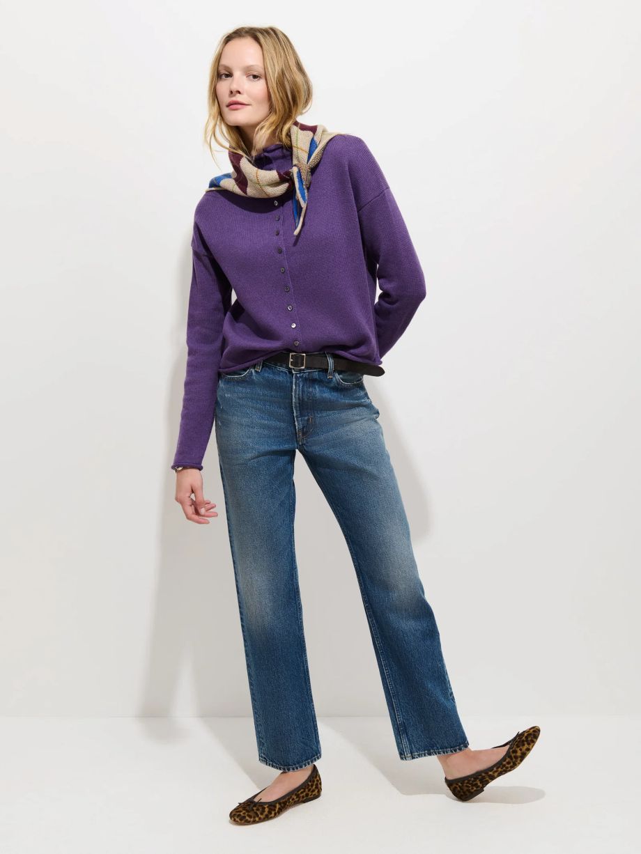 Alex Mill Taylor Rollneck Sweater - Peruvian Purple
