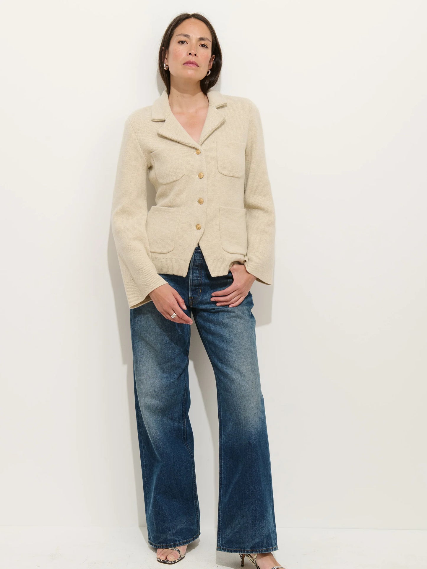 Alex Mill London Sweater Jacket - Wishbone