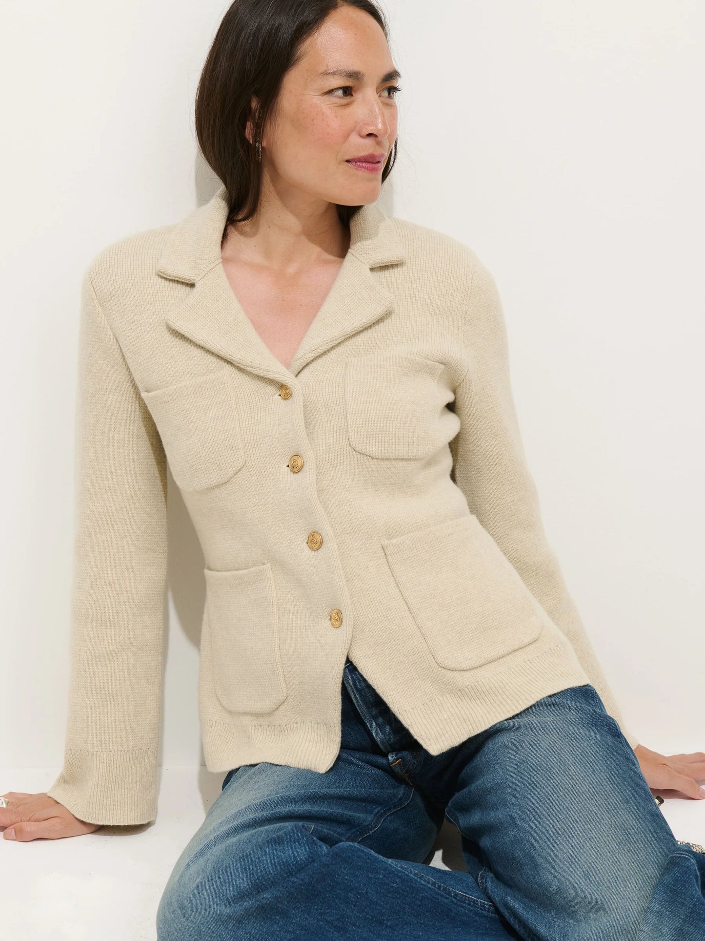 Alex Mill London Sweater Jacket - Wishbone