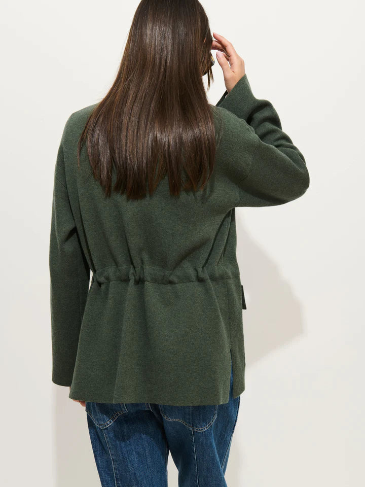 Alex Mill Virginia Sweater Jacket - Heather Forest