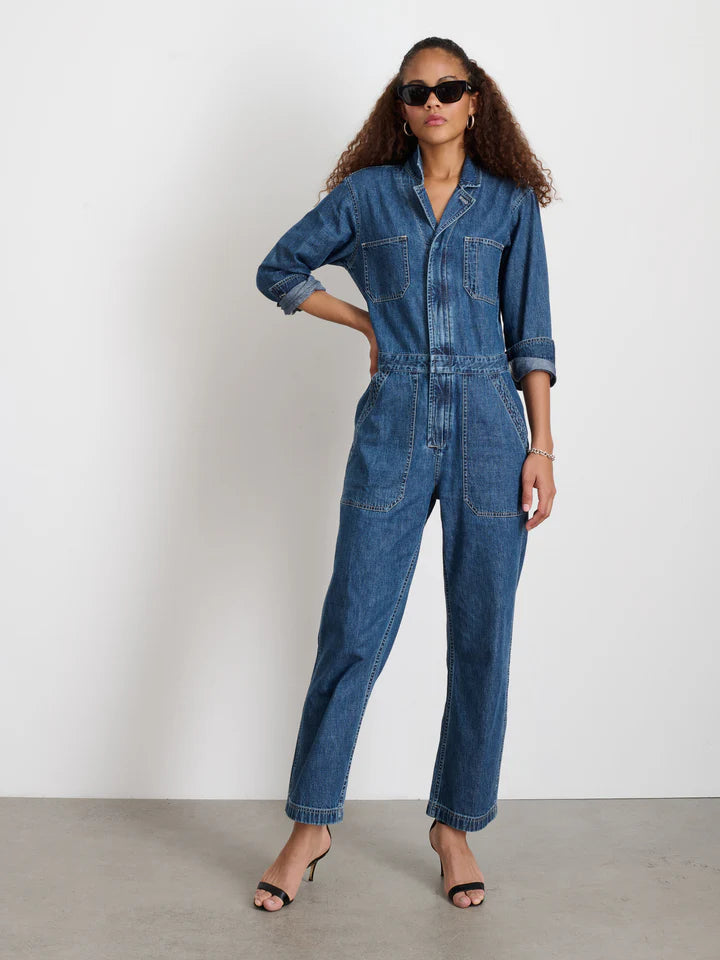 Alex Mill Shoreditch Denim Jumpsuit - Oslo Medium Wash