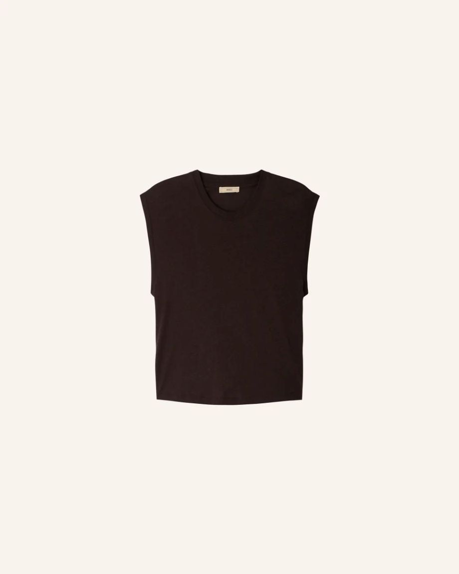 Sessun Deedoo Sleeveless T-Shirt - Espresso