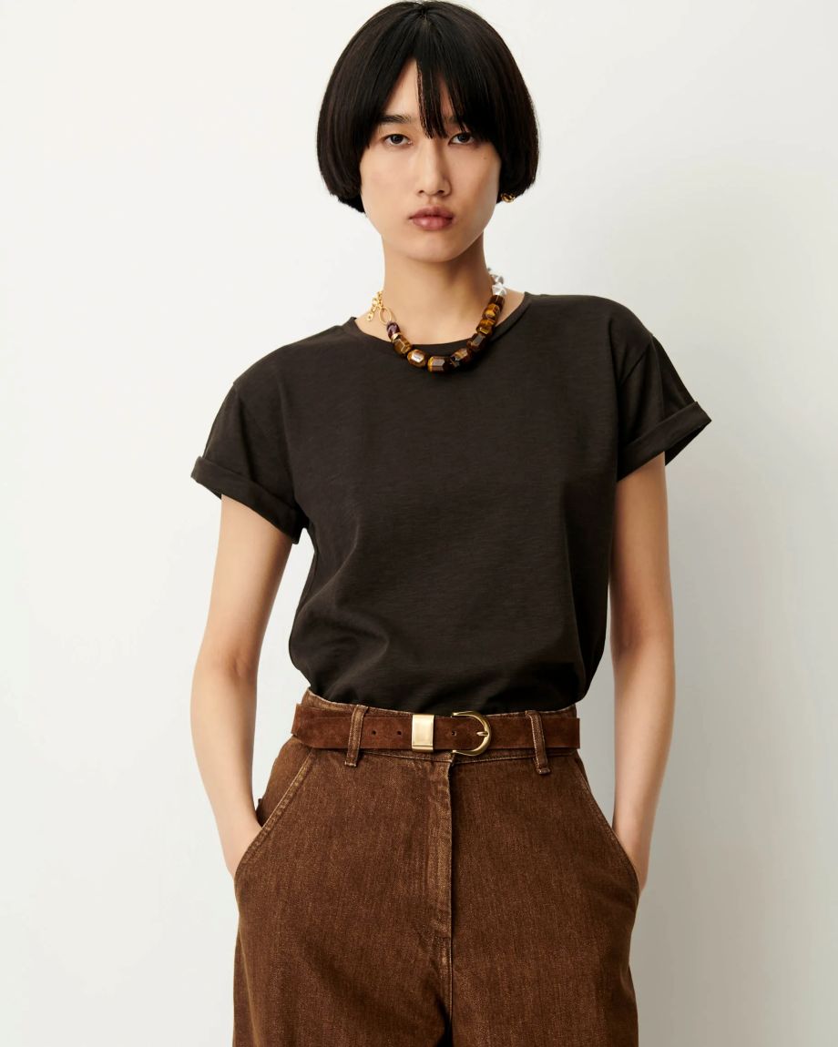 Sessun Albano T-Shirt - Kaki Smoke