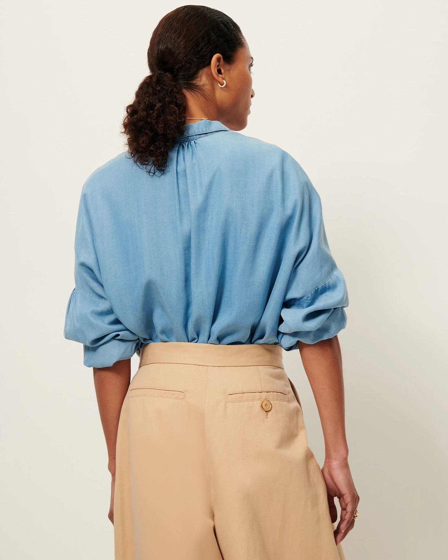 Sessun Botania Wide Shirt - Provencia Blue