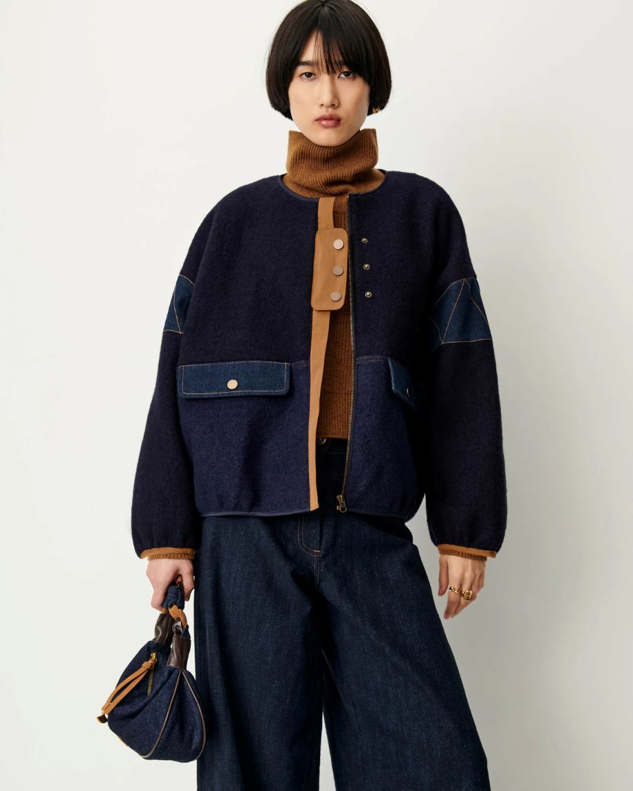 Sessun Cold Night Jacket - Indigo Mood