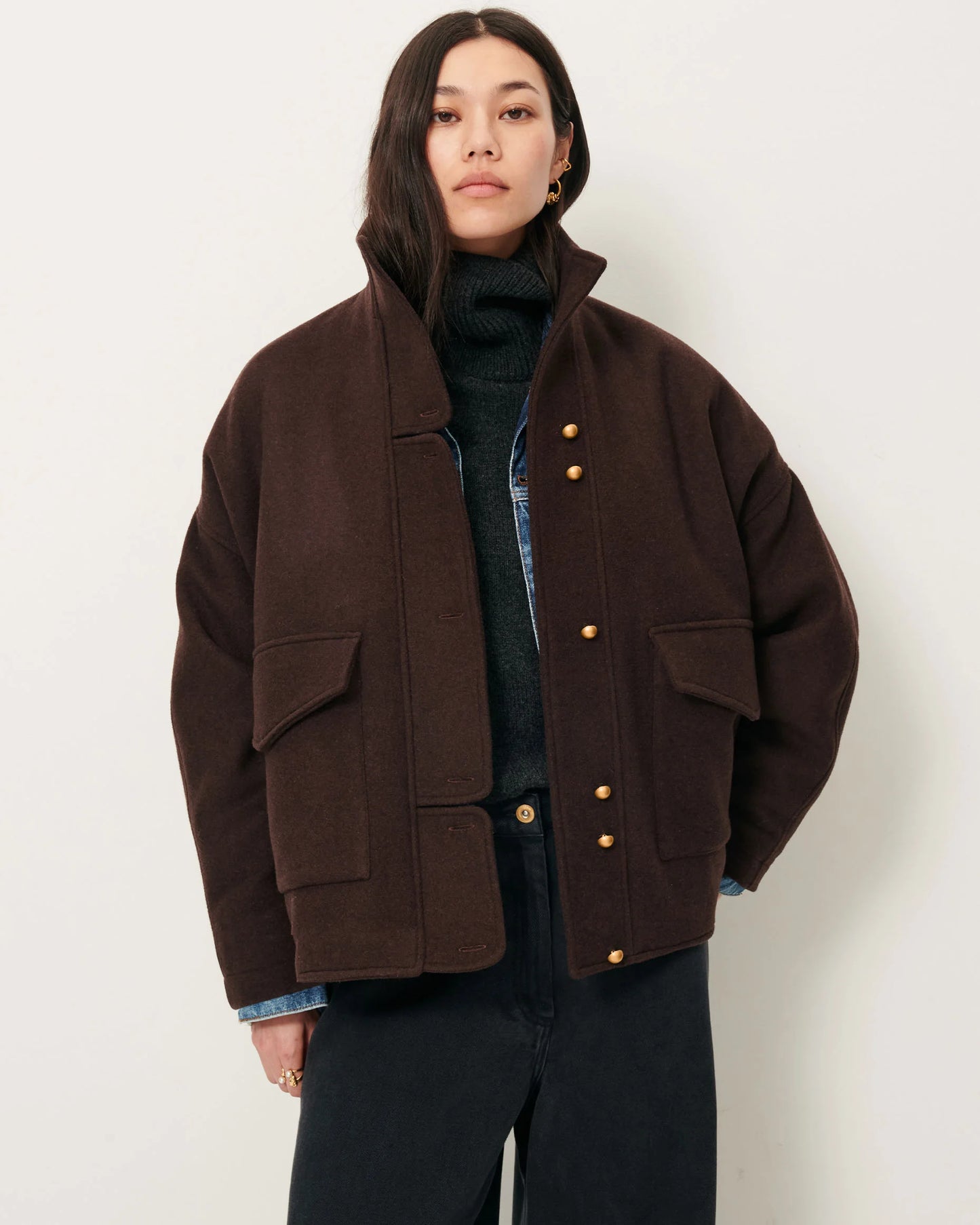 Sessun East Side Short Coat - Coffea