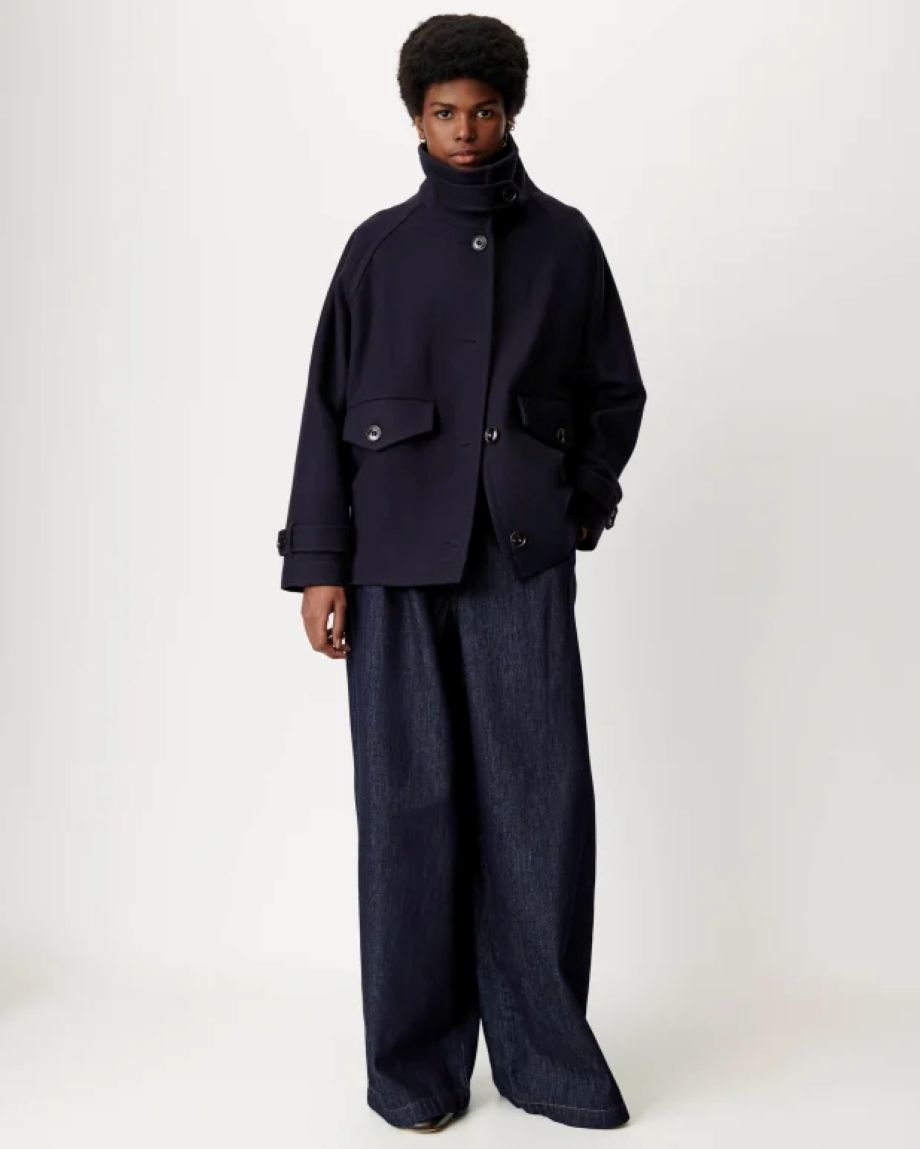 Sessun Lee Wooly Jacket - Navy