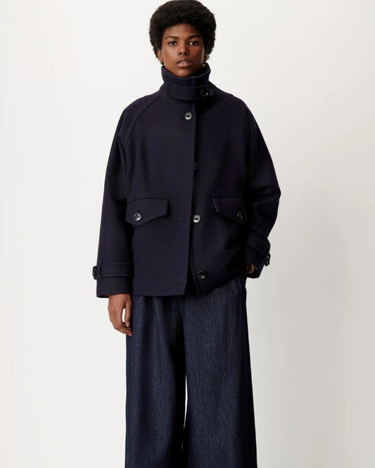 Sessun Lee Wooly Jacket - Navy