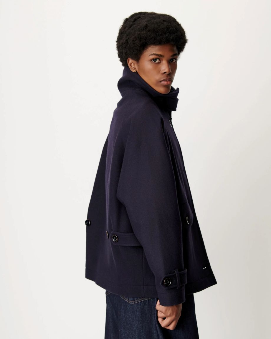 Sessun Lee Wooly Jacket - Navy