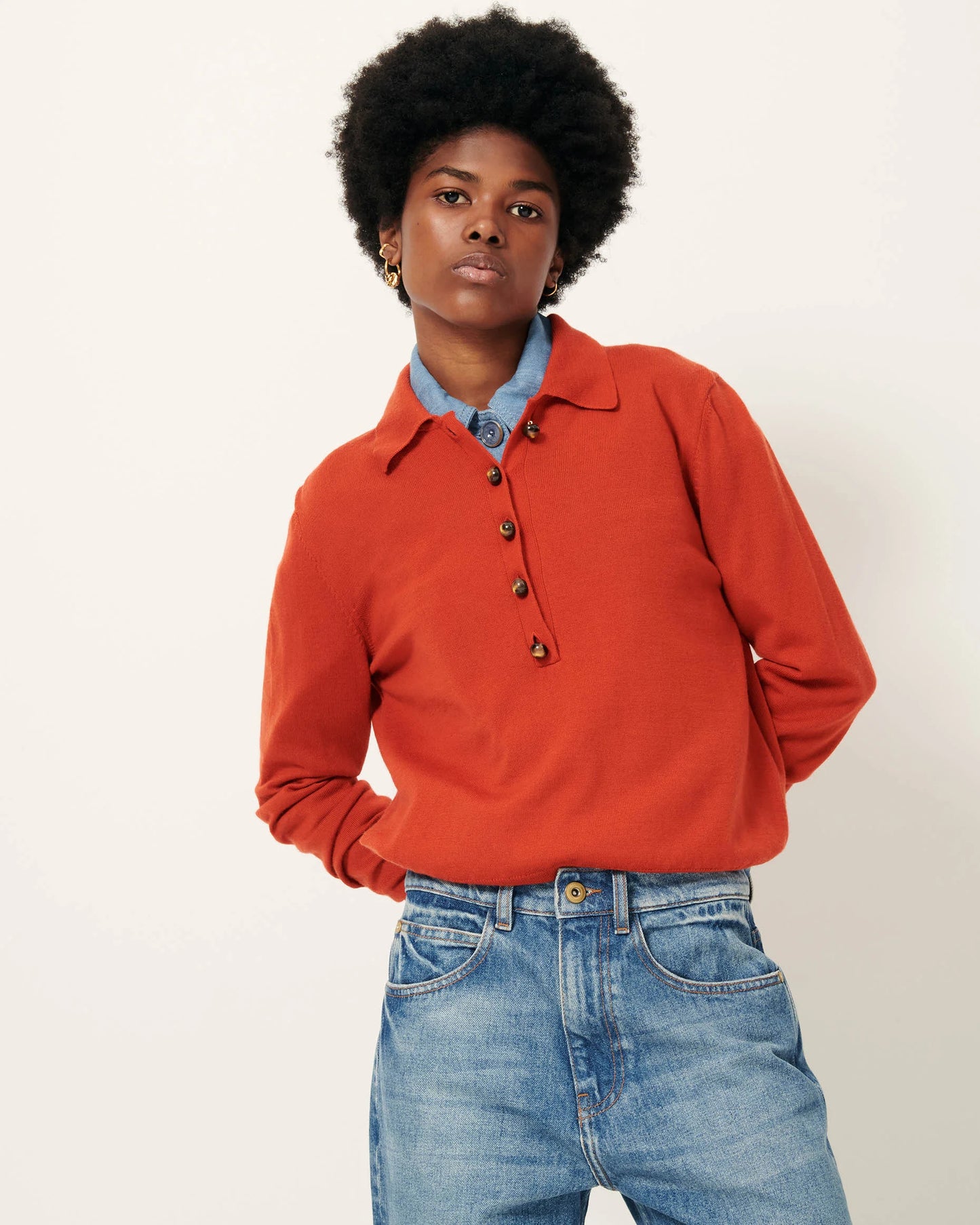 Sessun Yanaka Polo Sweater - Vitamin